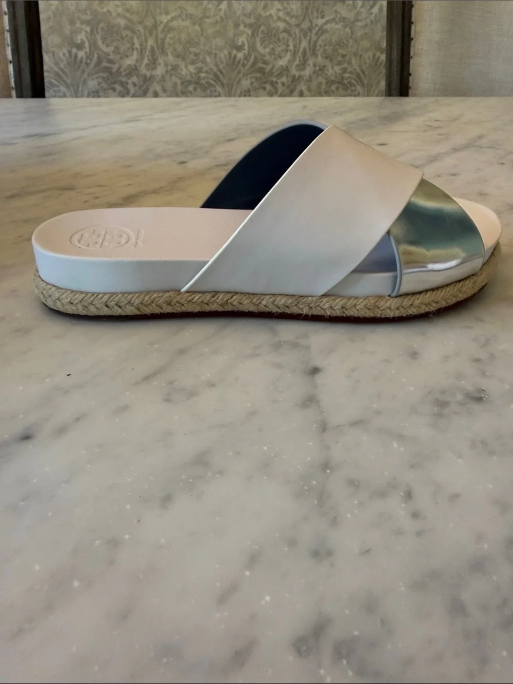 Tory Burch Crisscross Espadrille Slide Sandals